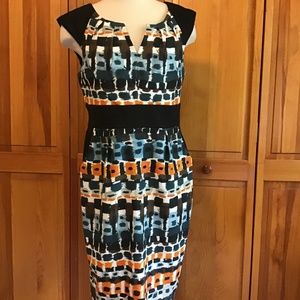 Maggie L Print Dress Size 12